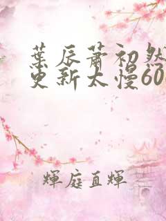 叶辰萧初然刚刚更新太慢600集