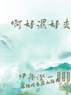 啊好湿好爽视频