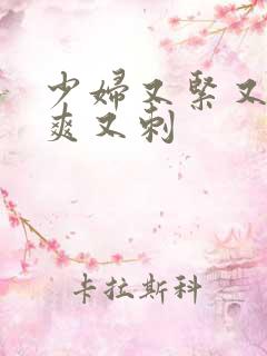 少妇又紧又色又爽又刺