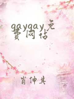 gaygay免费网站