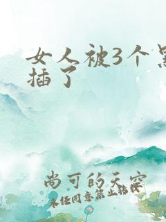 女人被3个黑人插了