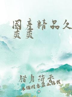 国产精品久久久爽爽