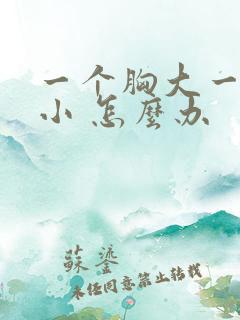 一个胸大一个胸小 怎么办