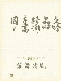 国产精品久久aⅴ高潮呻吟