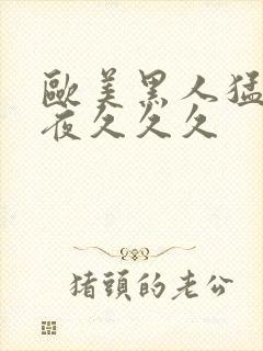 欧美黑人猛交午夜久久久