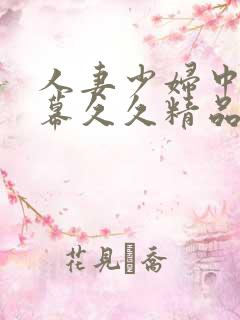 人妻少妇中文字幕久久精品