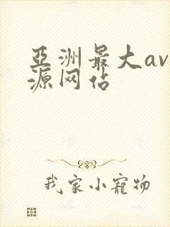 亚洲最大av资源网站