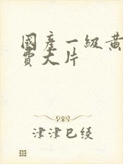 国产一级黄色免费大片