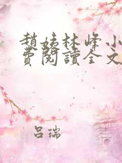 赵姨林峰小说免费阅读全文