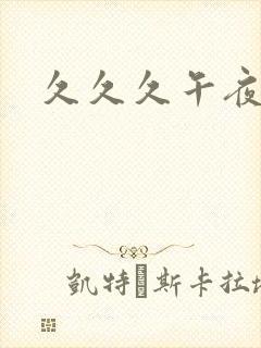 久久久午夜一区