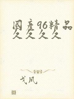 国产96精品久久久久久