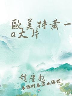 欧美特黄一级aa大片