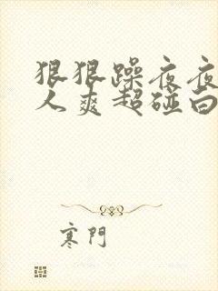 狠狠躁夜夜躁人人爽超碰白浆