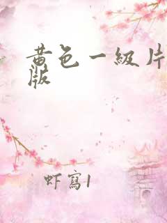 黄色一级片国产版