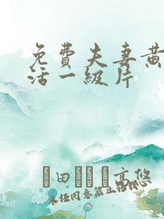 免费夫妻黄色生活一级片