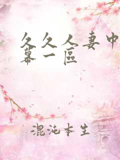 久久人妻中文字幕一区