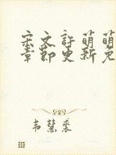 宋文许萌萌最新章节更新免费阅读