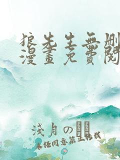 狼先生无删减版漫画免费阅读