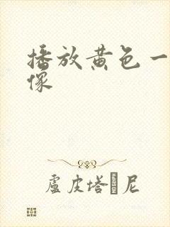 播放黄色一级录像