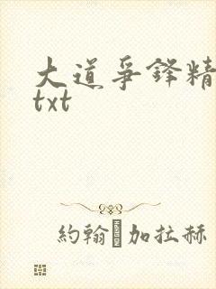 大道争锋精校版txt