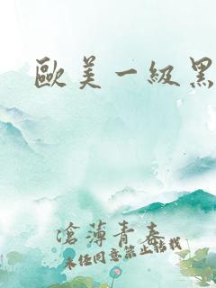 欧美一级黑人片