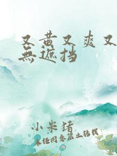 又黄又爽又湿又无遮挡