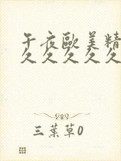 午夜欧美精品久久久久久久久