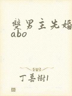 双男主先婚后爱abo
