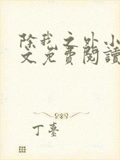 除我之外小说全文免费阅读无弹窗