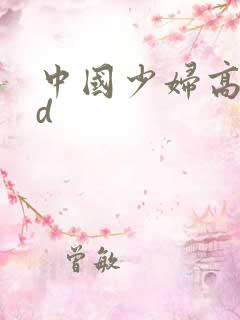 中国少妇高潮hd