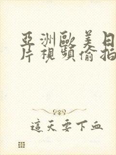 亚洲欧美日韩图片视频偷拍