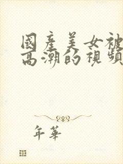 国产美女被弄到高潮的视频