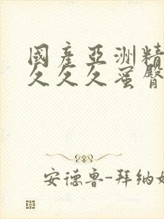 国产亚洲精品久久久久蜜臀