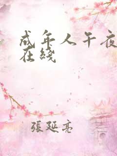 成年人午夜影院在线