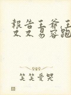 报告王爷,王妃又又易容跑了