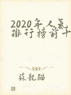 2020年人气排行榜前十名