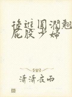 后进圆润翘臀大屁股少妇