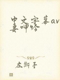 中文字幕av人妻呻吟