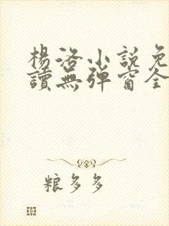 杨洛小说免费阅读无弹窗全文