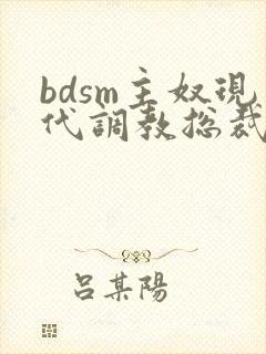 bdsm主奴现代调教总裁文