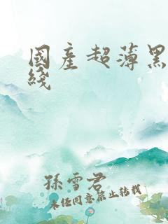 国产超薄黑丝在线