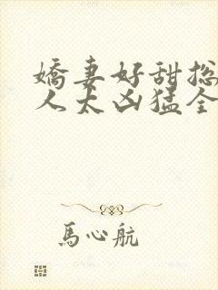 娇妻好甜总裁大人太凶猛全本免费阅读