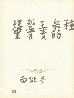 爆裂玉米种子哪里有卖的