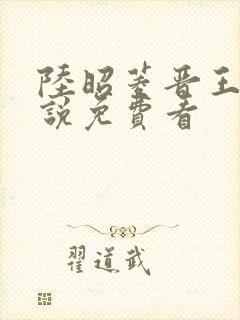 陆昭菱晋王的小说免费看