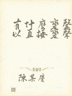 有什么变声器可以直接变声音说话