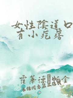 女性阴道口瘙痒 有小疙瘩