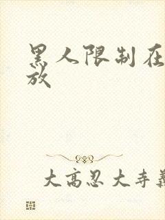 黑人限制在线播放