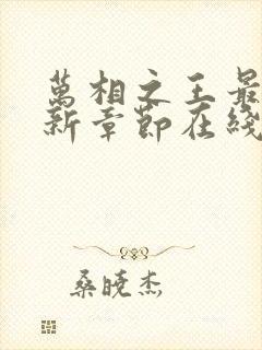 万相之王最新更新章节在线阅读