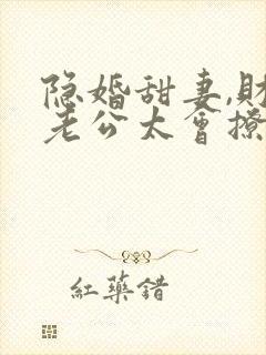 隐婚甜妻,财阀老公太会撩短剧