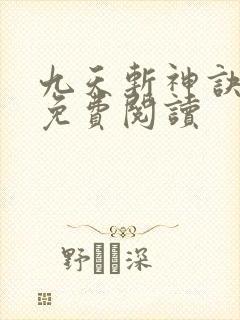 九天斩神诀林辰免费阅读